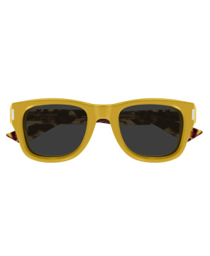 Saint Laurent SL 801-002 Occhiale da sole Uomo Giallo Avana Grigio
