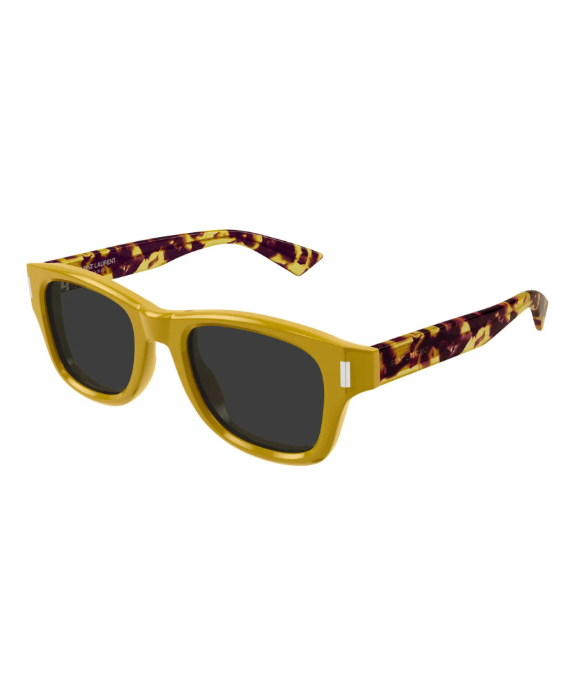 Saint Laurent SL 801-002 Occhiale da sole Uomo Giallo Avana Grigio