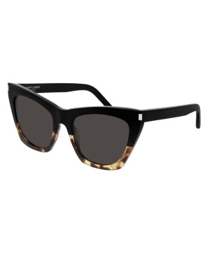 Saint Laurent SL 214 Kate-010 Occhiale da sole Donna Nero Avana Grigio