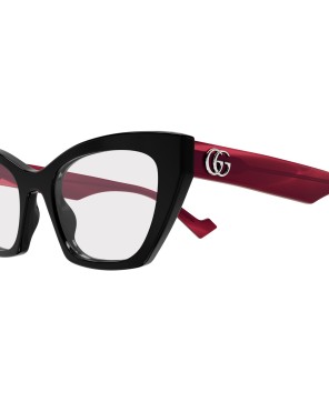 GUCCI  GG1334O-004 Occhiale da vista Donna Nero Rosso